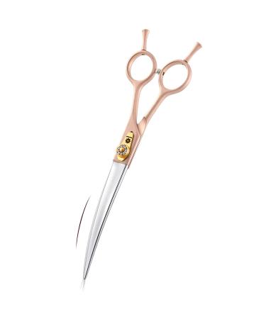 Dream Reach 7 Inches Professional Pet Grooming Curved Scissors 440C Japanese Steel Straight & Curved & Thinning & Chunker Shears/Scissors for Dog Cat and More Pets (7 inch-Curved Scissors) - Buy Online on GoSupps.com