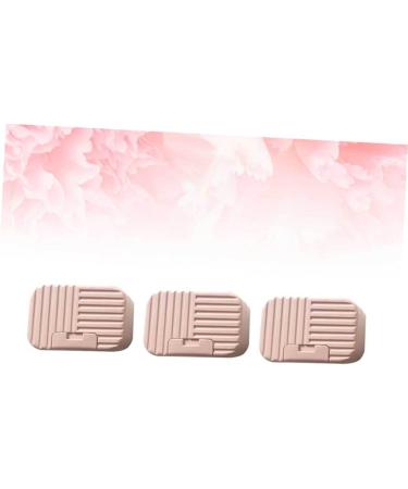 Ciieeo 3pcs Box Soap Case Practical Soap Dish Travel Soap Dish To Go Containers with Lids Soap Dish Drain Portable Soap Sealable Containers Soap Container Pink Clamshell Thicken Bath Soap Pink 8*11cm - Buy Online on GoSupps.com