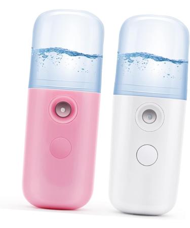 MAGICLULU Portable Steamer 2pcs Handheld Spray Device Mini Humidifier Handy Mist Sprayer Face Hot Makeup Device Air Spray Meter - Buy Online on GoSupps.com