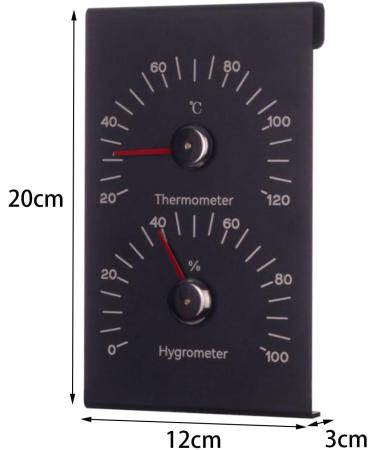 Colcolo 2-in-1 Sauna Thermometer & Hygrometer - Accurate Indoor Temperature Measuring Device for Family Sauna Rooms - Essential Sauna Accessories - Buy Online on GoSupps.com