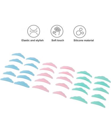 Silicone Eyelash Pads - Reusable Soft & Flexible | 5 Sizes & 3 Colors | Effortless Curling | Food Grade Material - Buy Online on GoSupps.com