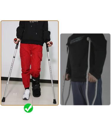 GHFTCCF Crutches Adult Ergonomic Handle with Comfy Grip - High Density Sturdy Aluminum - for Disabled People Walker Fashionable - Buy Online on GoSupps.com