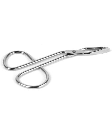Lurrose Stainless Steel Eyebrow Tweezers Scissors - Professional Slant Tip Tweezer for Hair and Eyebrows, Silver - Buy Online on GoSupps.com