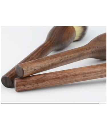 Buy Large Walnut Handle Kabuki Powder Brush - Soft Fiber Makeup Tool | Advanced Fashionable Design - Buy Online on GoSupps.com