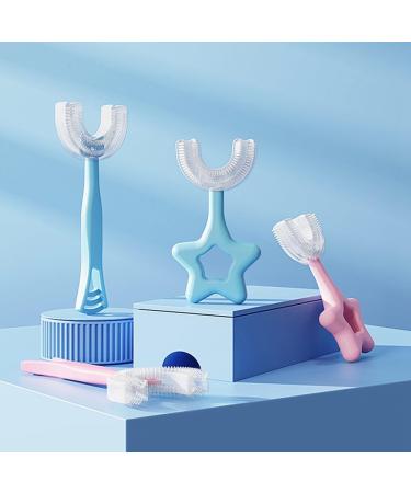 Safe Silicone Head U-Shaped Toothbrush for Kids - Whole Mouth Cleaning Child-Friendly & Washable - Shop Internationally - Buy Online on GoSupps.com