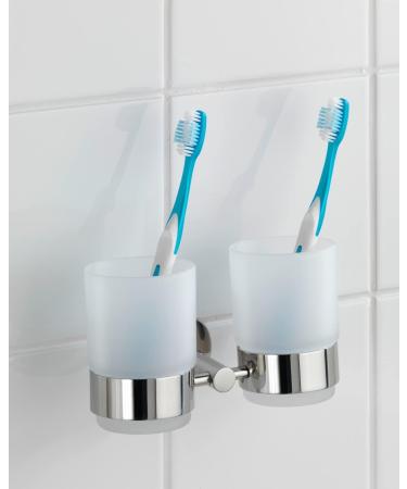 Buy WENKO Duo Bosio Stainless Steel Toothbrush Cup Holder Elegant & Durable | International Shipping Available - Buy Online on GoSupps.com