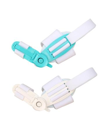 Bunion Corrector Toe Straightener Set | Adjustable Splints for Men & Women | Pain Relief with Silicone Pad | White - Buy Online on GoSupps.com