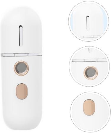 HAPINARY 1pc Hydrating Instrument Mini Face Humidifier Spa Steamer Beauty Steamer Face Water Steamer Nano Spray Humidifier Skin Steamer Hydrating Mister White Abs Moisturizing - Buy Online on GoSupps.com