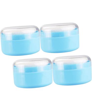 Hohopeti 8 Pcs Body Powder Puff Box - Travel Makeup Puff Set for Baby Powder Application - Charming Blue Air Cushion - 8x8x6cm - 2pcs - Buy Online on GoSupps.com