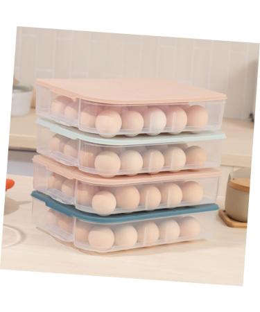 Mikikit Kitchen Egg Tray 3pcs Egg Storage Box Eggs Drawer Storage Bins Egg Storage Tray Egg Tray Storage Rack re-usable - Buy Online on GoSupps.com