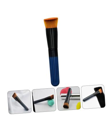Buy Inclined Flat Head Makeup Brush - Fluffy Blush & Foundation Brush | Portable Cosmetics Tool - Buy Online on GoSupps.com