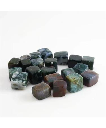Specimen 10pc 15mm-20mm Natural Carving Quartz Aquatic Agate Cube Stones Crystal Gravel forCraftsStone Stone Crystal Reiki - Buy Online on GoSupps.com