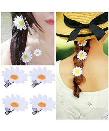 Lovely 17-pc Daisy Flower Hair Clips for Girls - Perfect Beach Wedding Hair Accessories Beautiful and Practical Hairpins - Buy Online on GoSupps.com