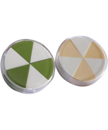 Set of 2 triangle make-up sponge make-up powder puff make-up for the face face sponge face powder make-up wedges powder dry touch wet and dry - Buy Online on GoSupps.com