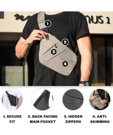 Anti-Theft Travel Bag | Lightweight & Durable Nylon Chest Pocket for Men & Women | Ideal Theft-Proof Bag for Safe Travel - Buy Online on GoSupps.com