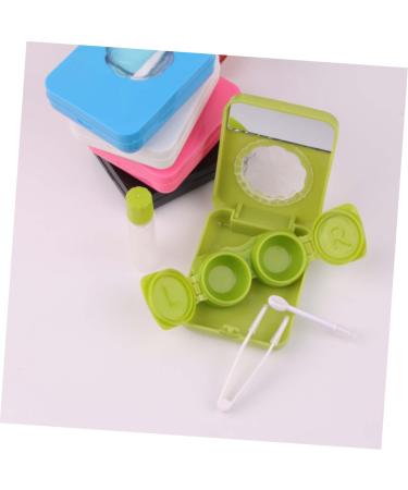 Partykindom 5-Set Blue Schnapps Glasses & Oval Brush Case for Colored Contact Lenses - Beach & Sand Remover Lens Storage - Buy Online on GoSupps.com