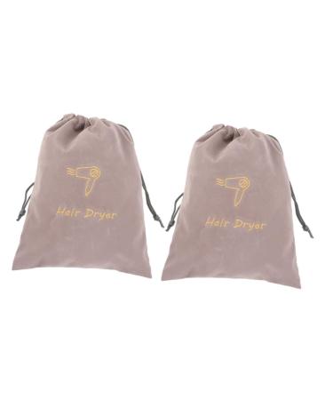 VINTORKY 2pcs Velvet Bag Hair Dryer Bag Drawstring Blow Dryer Retractable Cord Storage Bag for Hair Dryer Hair Dryer Drawstring Bags Hair Dryer Organizer Hair Dryer Bag for Head