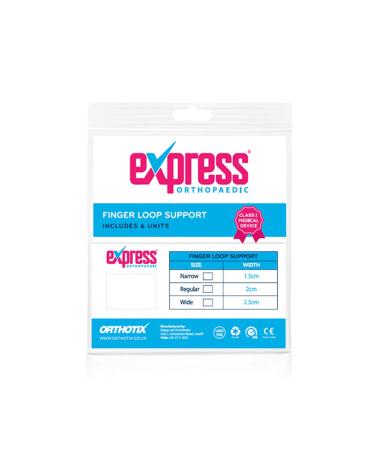 Express Orthopaedic Finger Loop Support/Buddy Loop Straps - 6 Units - Narrow Width 1.5cm - Buy Online on GoSupps.com