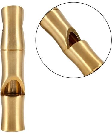 Alomejor Handmade Brass Survival Pipe - High Decibel EDC Tool for Outdoor Hiking Camping & Hunting - Buy Online on GoSupps.com