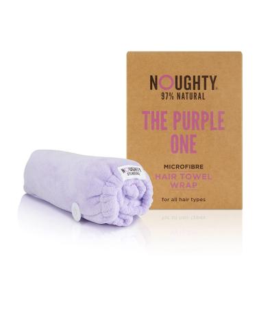 Noughty 97% Natural Purple Microfibre Hair Towel Hair Towel Wrap Quickly Absorbs Moisture Reduces Breakage Combats Frizz Purple