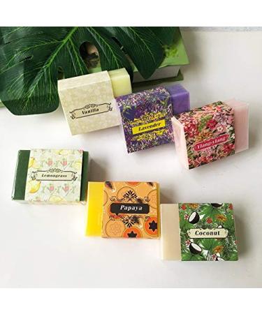 Handmade Soap Bars Gift Set | 6 Artisan Aromatherapy Soaps for Men Women and Kids | Natural Specialty Soap for Sensitive Skin - Buy Online on GoSupps.com