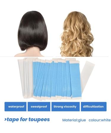 Wyerewel 360 Piece Strong Wig Double Tape Strips Fixed Hair System Adhesive Light Blue Extension Lace Wig Wig Film Adhesive - Buy Online on GoSupps.com