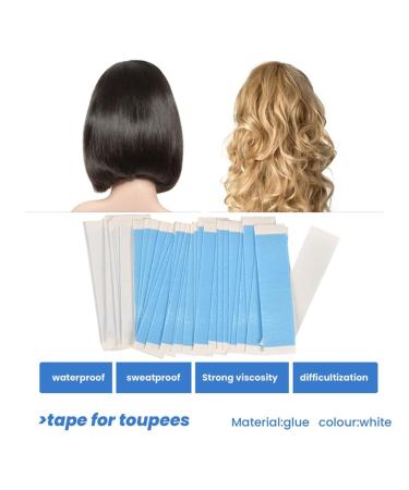 Ficher 180Pc/Lot Strong Wig Tape Double Sided Adhesive Extension Hair Tape Strips Waterproof for Toupee/Lace Wigs Film Adhesive - Buy Online on GoSupps.com