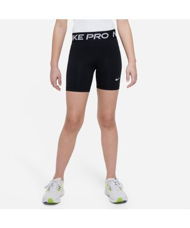 Nike Girls' Shorts G NP DF 5in | Black/White | Ages 12-13 | International Shipping Available - Buy Online on GoSupps.com