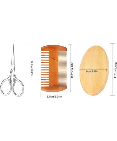 Ultimate Beard Care Set for Men | Boar Bristle Brush Comb & Scissors | Perfect Gift - Buy Online on GoSupps.com