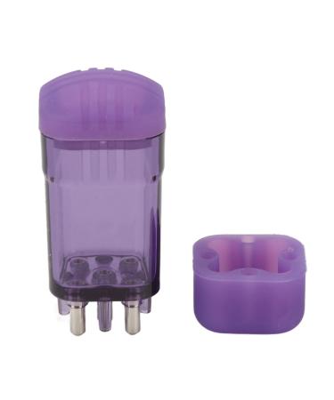 BROLEO Scalp Applicator Comb Corrosion Resistant No Rust 8ml Scalp Oil Applicator Leaf Resistant For Hair Growth Oil (Purple)