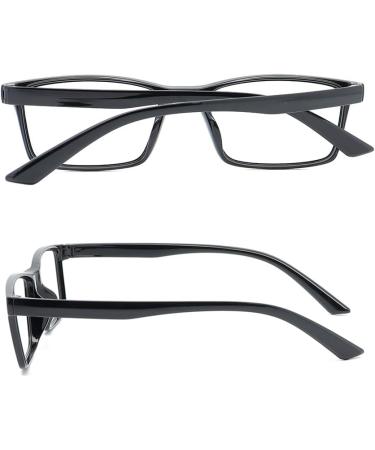 Mcoorn Reading Glasses with Blue Light Filter - Indestructible Flexible 2-Pack (Black 2.5x) - No Yellow Tint - Buy Online on GoSupps.com