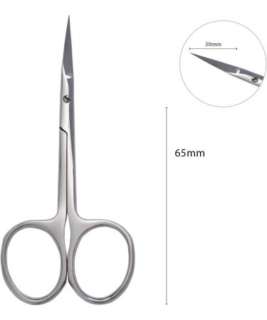 Neonail Rounded Nail Scissors - Professional Nail Clippers for Fingernails & Footnails - Premium Nail Care Tool - CS-65 30mm - Buy Online on GoSupps.com