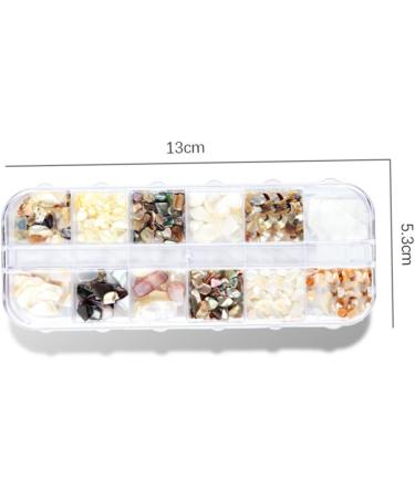 Healeved Manicure Crafts Stone Natural Decor Stones Nail Art Accessories Crystal Ab Rhinestones Shell Nail Decals Glass Rhinestones Nail Crystal Gems Nail Diamond Tool Gravel - Buy Online on GoSupps.com