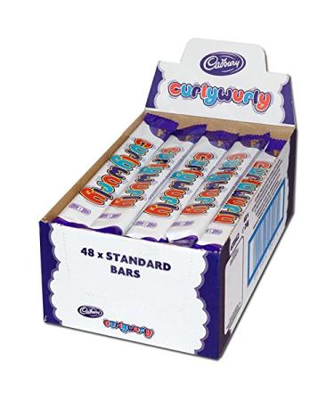 Cadbury Curly Wurly Chocolate Bar 26g (Pack of 48 x SGL)