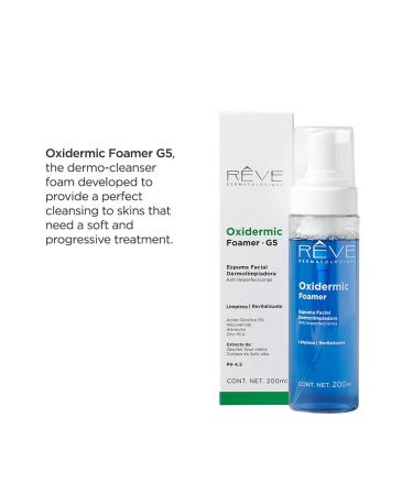 Oxidermic Foamer G5 - Anti-Imperfections Face Cleanser Foam with Glycolic Acid Niacinamide Salix Alba & Opuntia Ficus-Indica - International Shipping Available - Buy Online on GoSupps.com