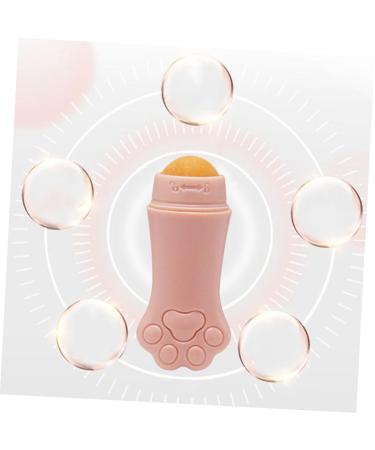 Healeved Volcanic Stone Oil-Absorbing Ball Massage Tool - Pink Facial Massager Roller for Skin Care (7.5x3cm - Buy Online on GoSupps.com