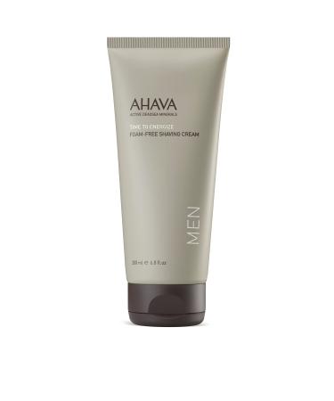 AHAVA Men's Foam-Free Shaving Cream - Foamless Silky Shaving Cream Closer Shaving Soothes & Softens enriched with Osmoter & G-Force: Ginger Root Ginseng Ginkgo Biloba & Green Tea 6.8 Fl.Oz