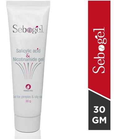 Sebogel Salicylic Acid & Nicotinamide Gel for Pimples - Oily Skin Treatment 30gm | International Shipping - Buy Online on GoSupps.com