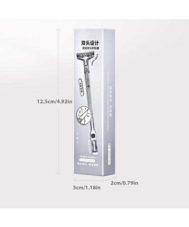 YUGSHNKFC 2 in 1 Nose Hair Trimmer Manual Nose Hair Cutter Double Head Rotating Nose Hair Trimmer Women and Men - Buy Online on GoSupps.com