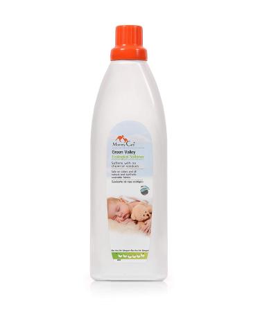 Mommy Care Eco Friendly Organic Fabric Softener - Green Valley Scent Liquid Laundry Fabric Softener Safe for Babies and Sensitive Skin Natural Ingredients 33.8 fl.oz