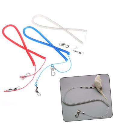HANABASS 3 Pcs 5 Pet Leash Budgie Chicken with Leash Elastic Parrot Leash Chicken Harness Rabbit Harness Bird Size 2x3pcs As Shownx3pcs - Buy Online on GoSupps.com