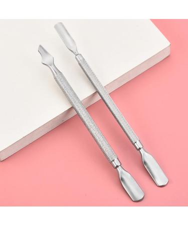 4 Styles Cuticle Pusher Set Stainless Steel Trimmer Nail Cuticle Remover Kit Dead Skin Cuticle Pusher Manicure Tool for Fingernails and Toenails - Buy Online on GoSupps.com