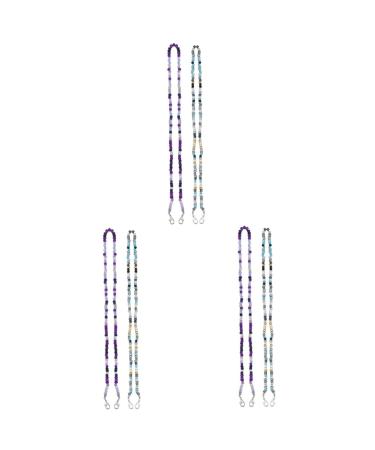 Gatuida earrings 6 pcs glasses mask chain tea towels simple hanging chain mask sheet glasses strap face mask beads face