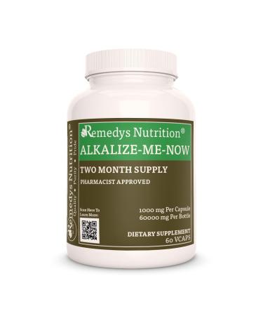 Remedy s Nutrition Alkalize Me Now | 1 000 mg 60 Vegan Capsules Herbal Dietary Supplements | Two Month Supply