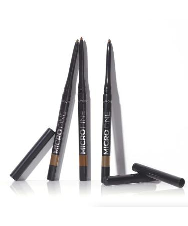 Set of 4 Avon Glimmersticks Brow Definer Twist Up Eye Brow Pencil in Dark Brown - Buy Online on GoSupps.com