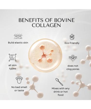 MediEvil Nutrition Bovine Collagen Powder with Vitamin C Hyaluronic Acid Coenzyme Q10 20 Soluble Servings AntiAging Formula Made in the UK Halal - Buy Online on GoSupps.com