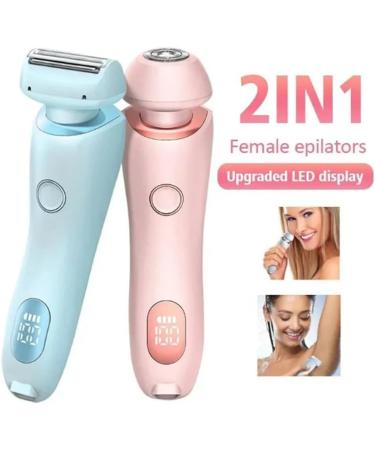 Gleam Pro 3.0 Shaver for Women by Women Portable 2 in 1 Elorixa Smooth Shave Pro Ipx7 Waterproof Suitable for Sensitive Areas Electric Razors for Women (Blue) - Buy Online on GoSupps.com