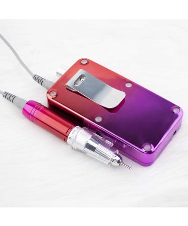 Professional Rechargeable Nail Drill for Acrylic and Gel Nails - 35000rpm Electric Manicure & Pedicure Tool - Portable Salon Machine (Gradient Red) - Buy Online on GoSupps.com