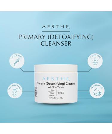 Aesthe Primary Cleanser - Moisturizing Makeup Remover & Cleanser for Normal to Dry Skin - Natural Fruit Extracts & Botanicals - Luxurious Facial Skincare 3.6 oz - International Shipping Available - Buy Online on GoSupps.com