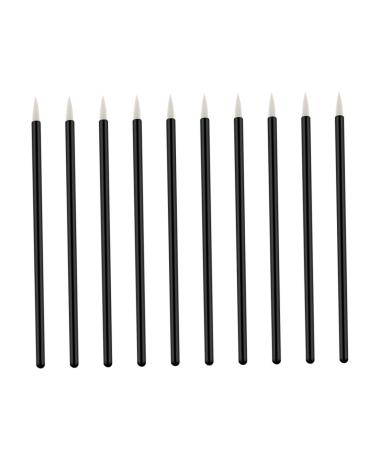 Baluue 100pcs Cosmetics Brush Liquid Makeup Eyeliner Applicator Tool Eye Makeup Eyeliner Liquid Brush White 10X0.5X0.5cm White